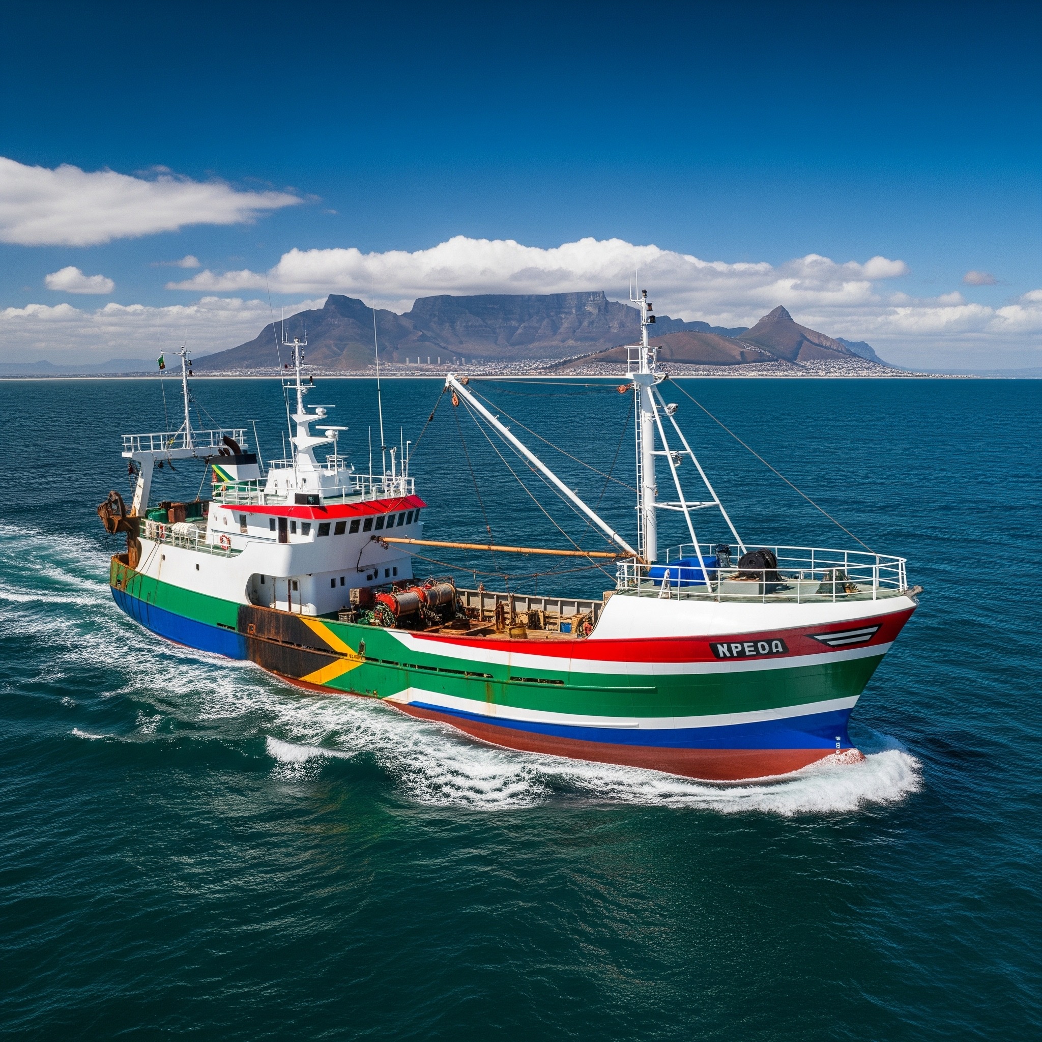Fishing vessel near Cape Town
